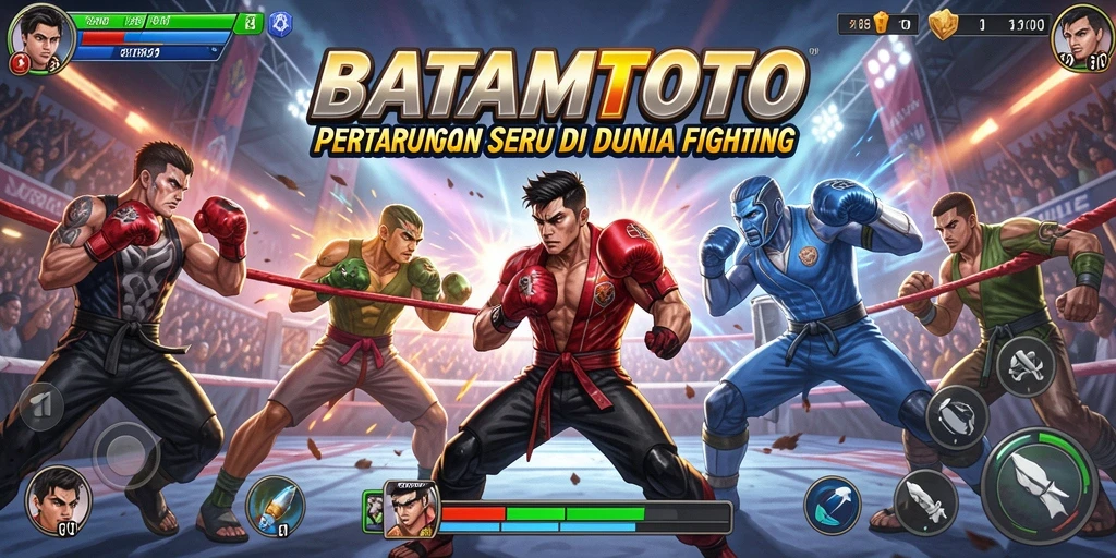 Gameplay seru dalam BATAMTOTO dengan pertarungan karakter yang dinamis.