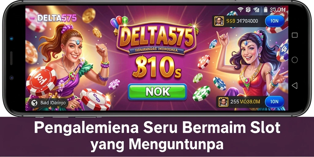 Screen utama DELTA575 menampilkan gameplay Slot yang seru dan menegangkan.