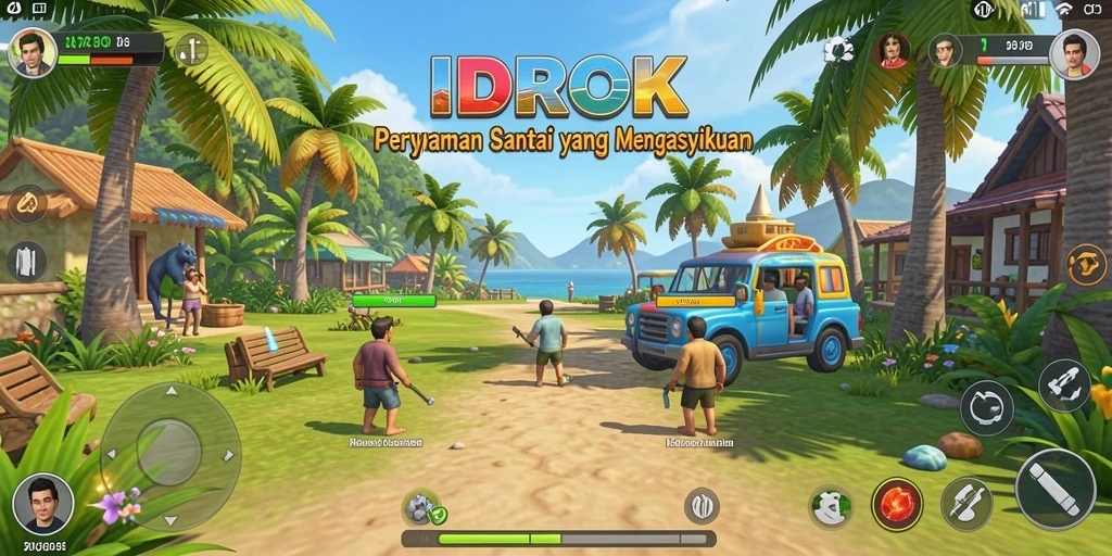 Tangkapan layar utama <strong>IDROK</strong> menunjukkan momen seru dalam permainan Casual.