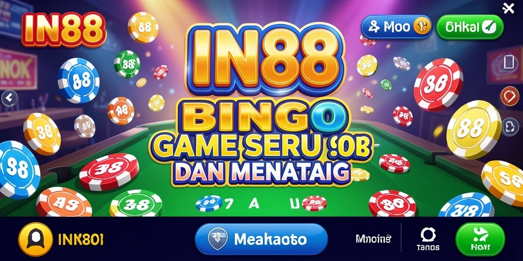 Tampilan gameplay Bingo yang seru dan interaktif di IN88.