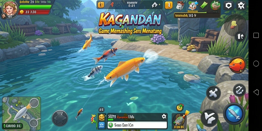 Tangkapan besar dalam permainan memancing KAGANDAN yang mendebarkan.