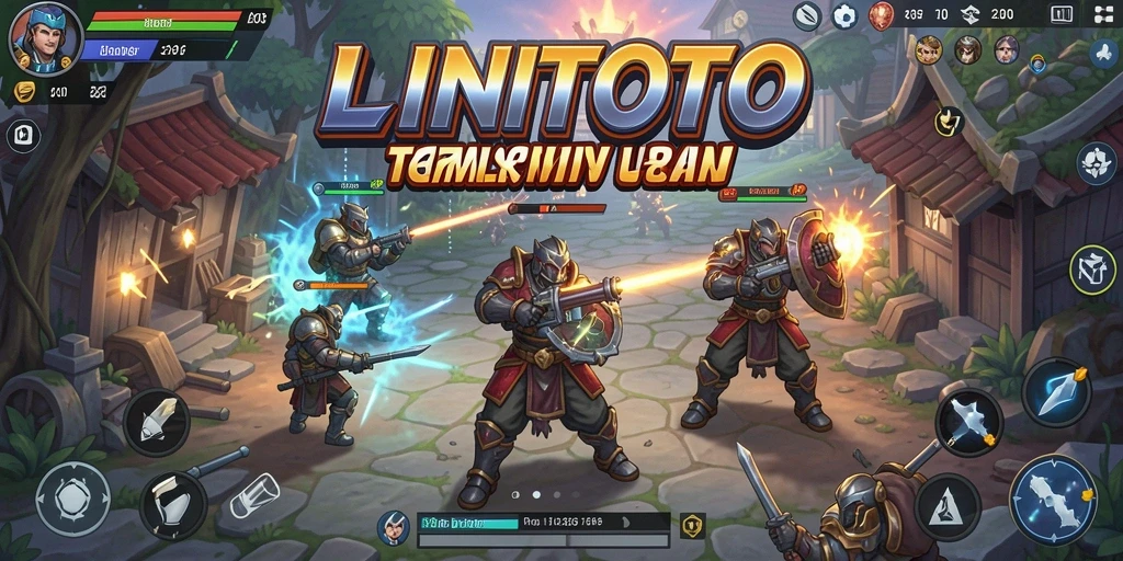 Tangkapan layar LINITOTO menampilkan aksi tembak-menembak yang mendebarkan dalam lingkungan game.