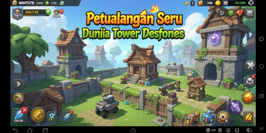 Gameplay Tower Defense yang menegangkan dengan grafis menawan.