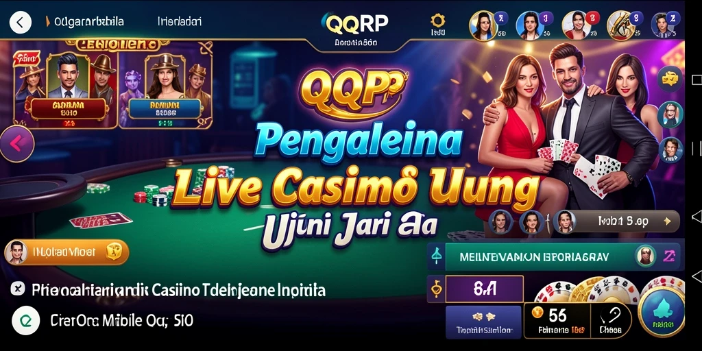 Screenshot gameplay QQRP yang penuh aksi di Live Casino.