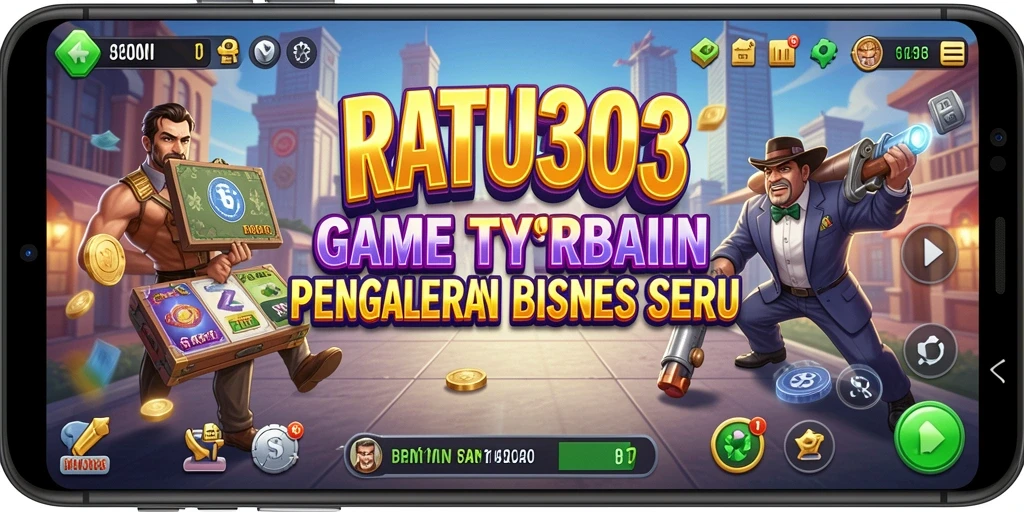 Tampilan gameplay menarik dari RATU303 yang menghadirkan dunia bisnis.