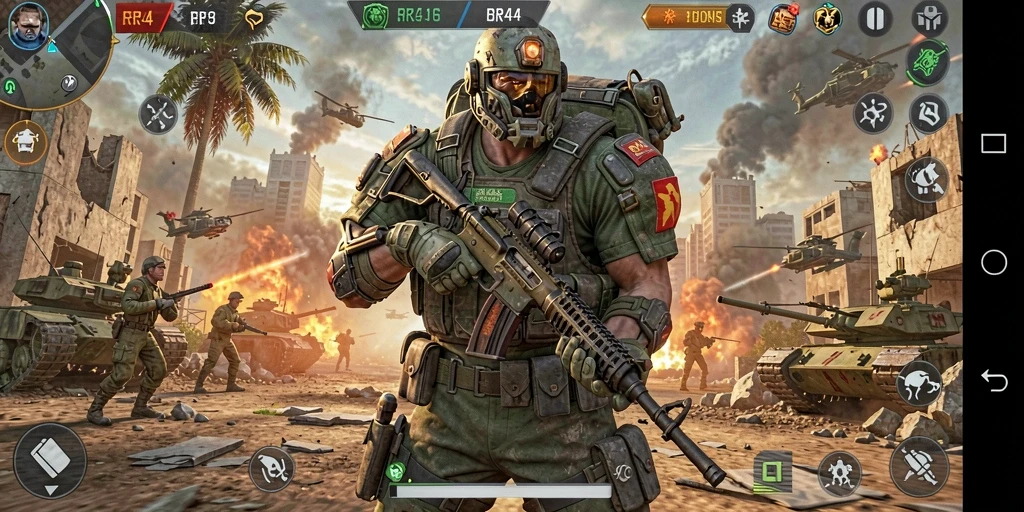 Tampilan gameplay menegangkan di <strong>RR44</strong> yang penuh aksi dan strategi.