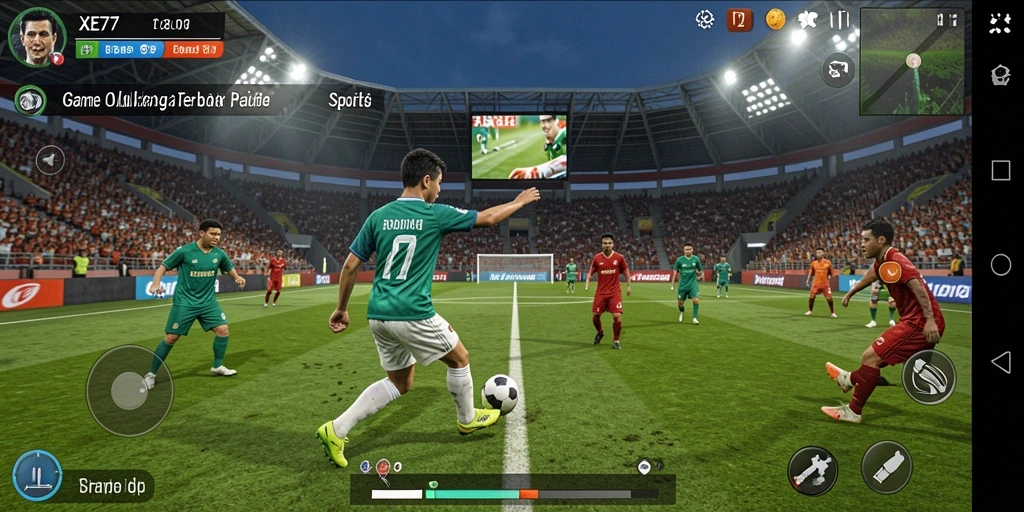 Gameplay XE77 menunjukkan aksi olahraga yang mendebarkan dan penuh tantangan.