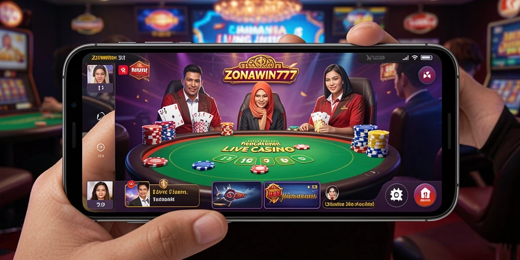 Screenshot gameplay ZONAWIN777 menampilkan momen seru dalam permainan Live Casino.