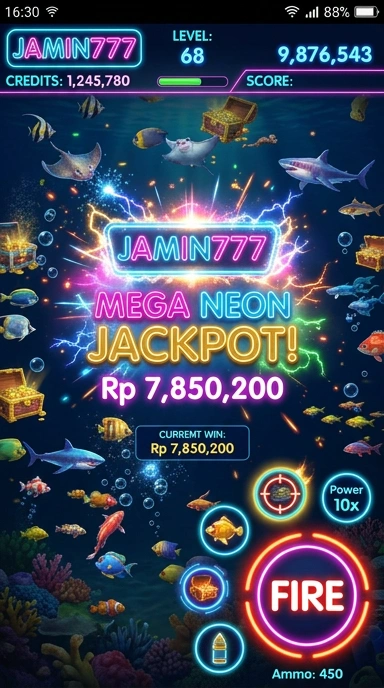 Tampilan aplikasi jamin777 di perangkat Android.